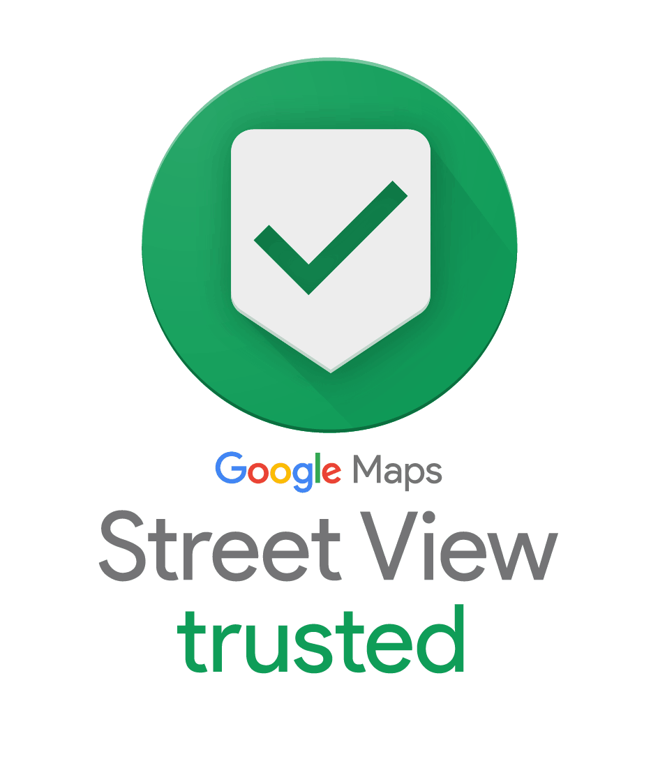شعار Google Street View Trusted — مصوّر جولات ٣٦٠ معتمد من جوجل